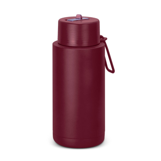 Burgundy Lund 1L Vacuum Bottles